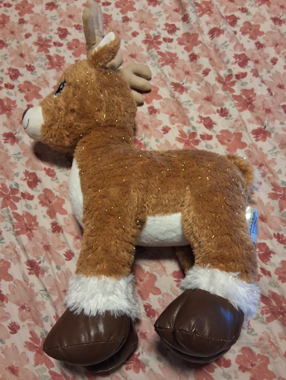 Build-A-Bear Sparkle Reindeer Holiday Christmas Plush Stuffed Animal Toy